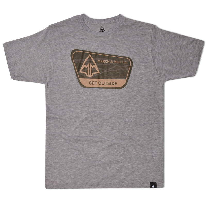 MARCH & MILL Co. Retro Patch Collection/Get Outside T-Shirt