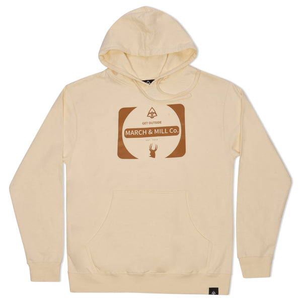 MARCH & MILL Co. Vintage Sign - Deer Midweight Hoodie