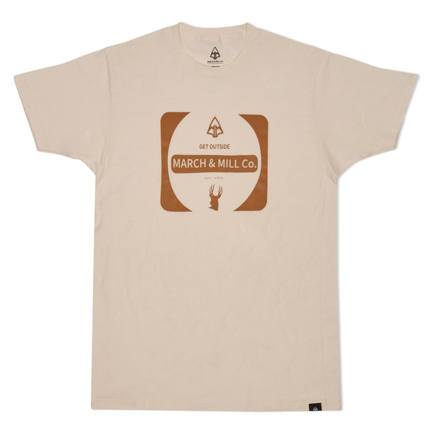 MARCH & MILL Co. Vintage Sign - Deer T-Shirt