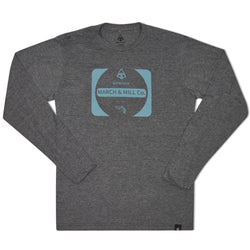 MARCH & MILL Co. Vintage Sign - Fish Long Sleeve T-Shirt