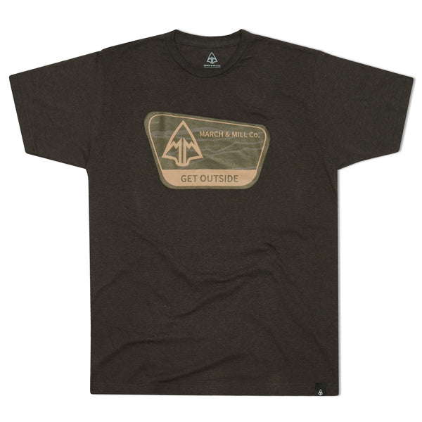 MARCH & MILL Co. Retro Patch Collection/Get Outside T-Shirt